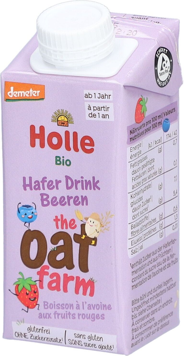 Holle Bio-Haferdrink Beeren Tetra 200 ml Liquidum