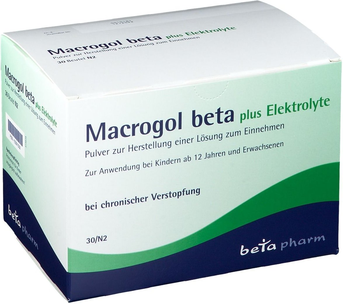 Thumbnail - Macrogol beta plus Elektrolyte Plv.z.H.e.L.z.Einn. 30 St Pulver zur Herstellung einer Lösung zum Einnehmen
