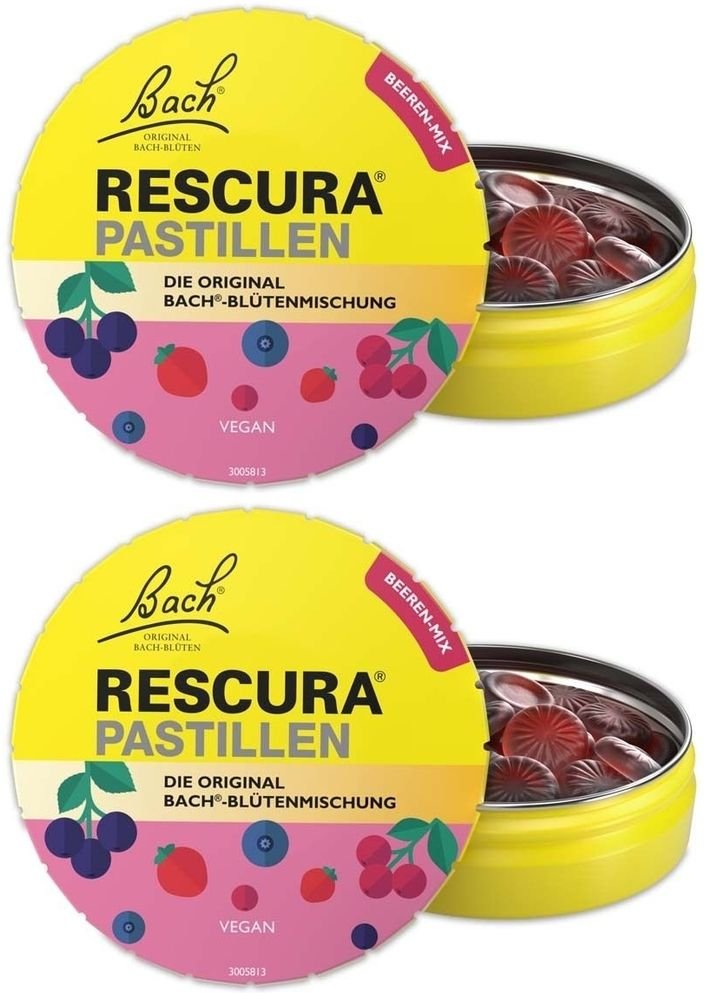 Bach OR Rescura PAS Beeren x2 2x50 g Pastillen