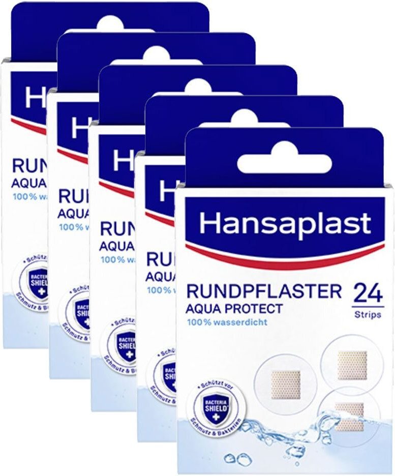 Hansaplast Aqua Protect Rundpflaster 5x 5x24 St Pflaster