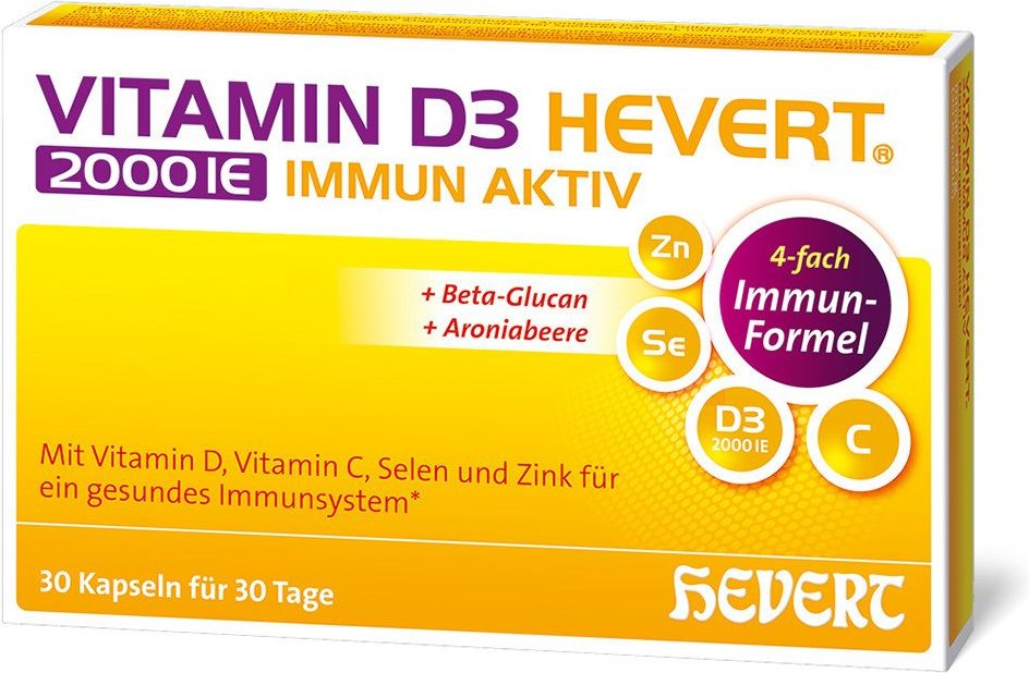 Vitamin D3 Hevert 2000 I.e. Immun Aktiv Kapseln 30 St