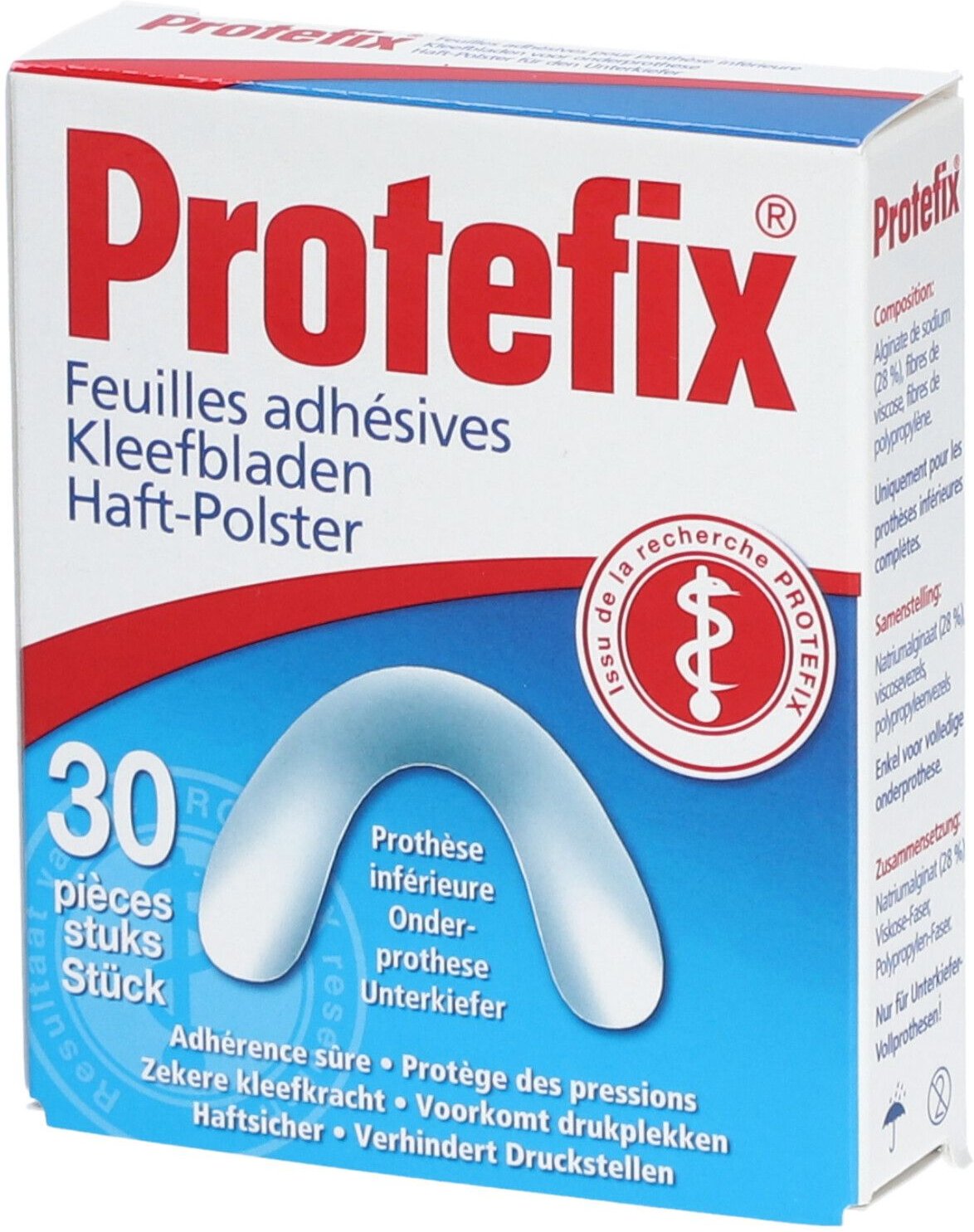 Protefix Kleefbladen Onderprothese 30 St Zubehör