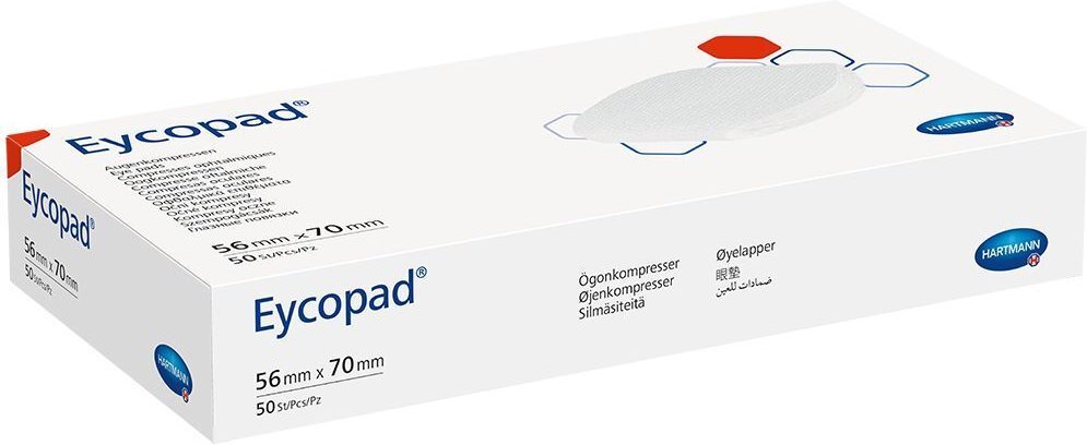 Eycopad Augenkompressen 56x70 mm unsteril 50 St Kompressen