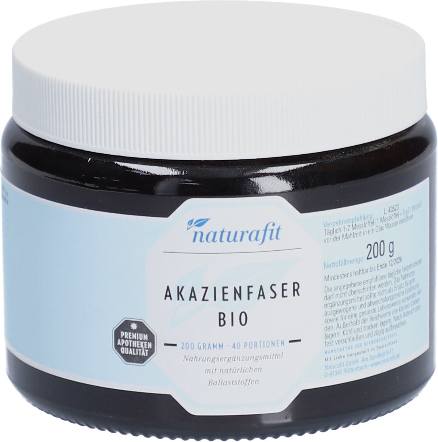 Naturafit Akazienfaser Bio Pulver