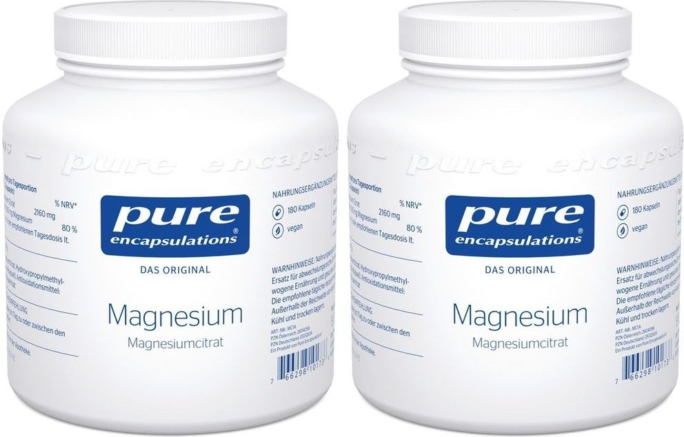Pure Encapsulations Magnesium (Magnesiumcitrat) x2 2x180 St Kapseln