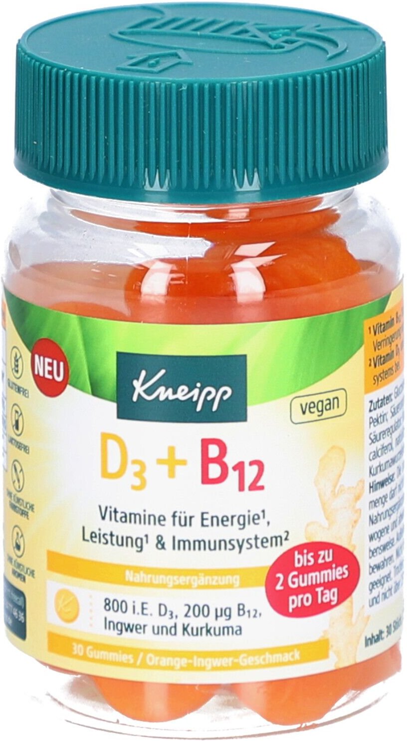 Kneipp Vitamin D3+B12 Gummies 30 St Gummibärchen