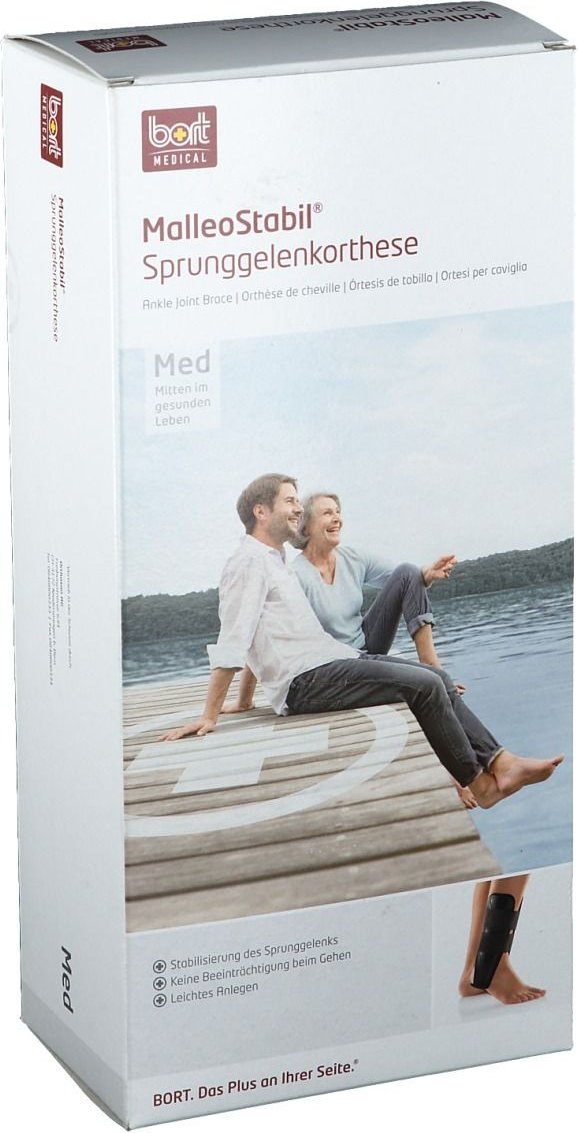 Bort MalleoStabil Sprunggelenkorth.Gr.2 schwarz 1 St Bandage(s)