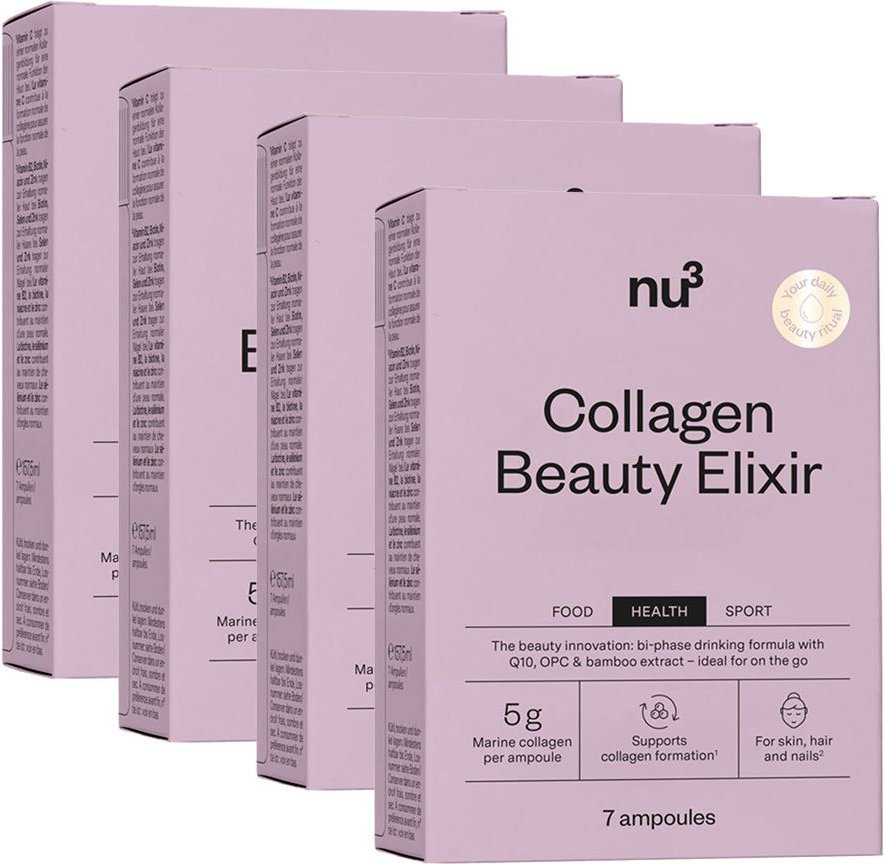 Thumbnail - nu3 Collagen Beauty Elixir x4 4x7x22,5 ml Ampullen