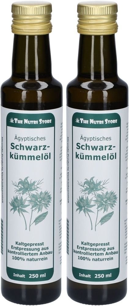 Schwarzkümmelöl 100 % Ägyptisch kaltgepresst x2 2x250 ml Öl