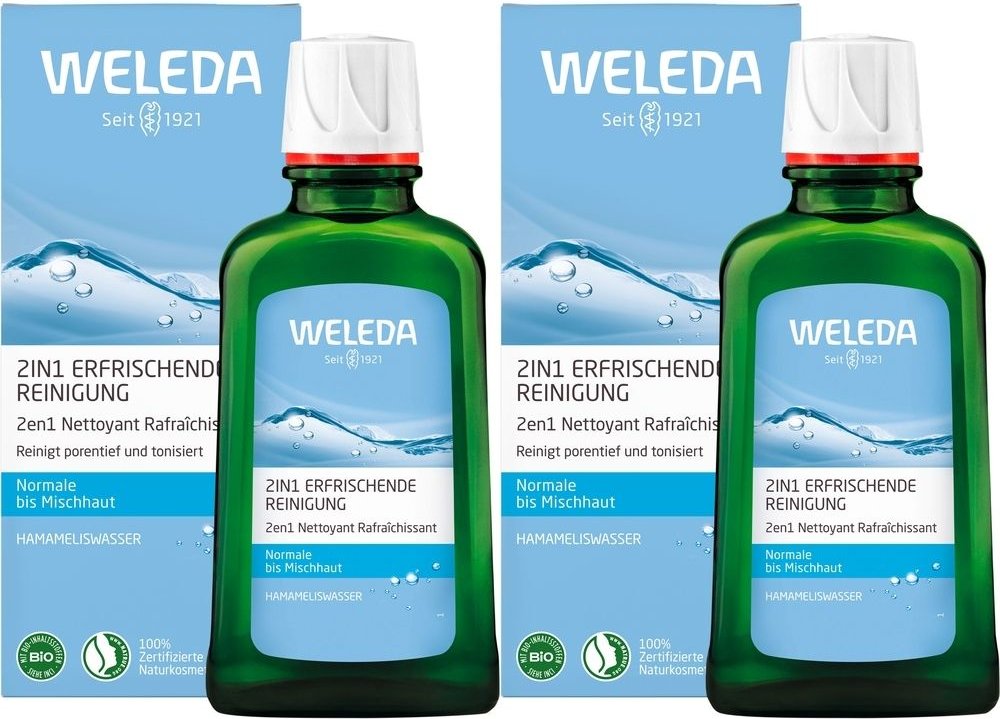 Weleda 2In1 Erfr Reinigung x2 2x100 ml Milch