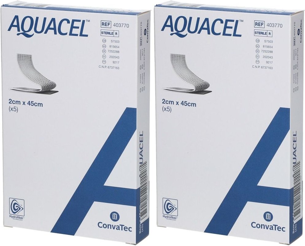 Aquacel HYDROsorption 2x45 cm Tamponaden 2x 2x5 St