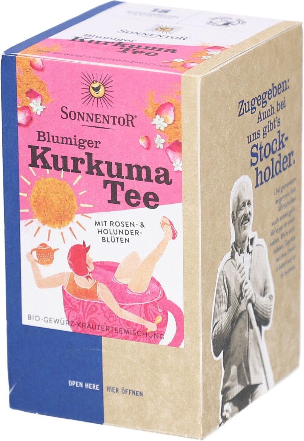 Sonnentor blumiger Kurkuma Tee BIO Btl 18 Stk St