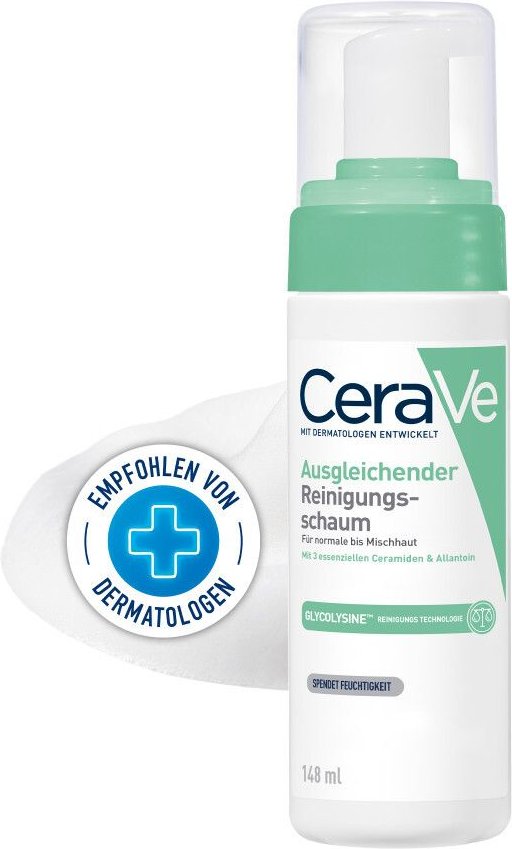 Cerave ausgleichender Reinigungsschaum 148 ml Schaum