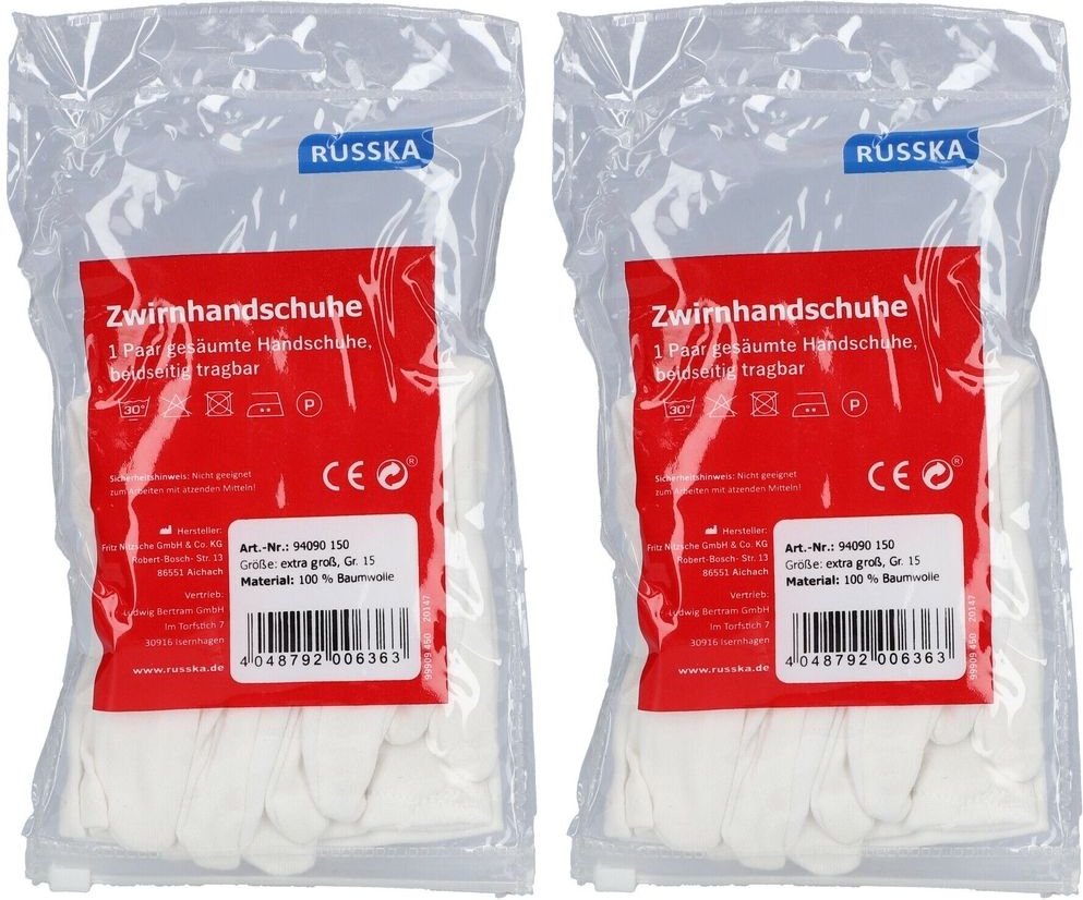 Zwirnhandschuhe ExTRA GR x2 2x1x2 St Handschuhe