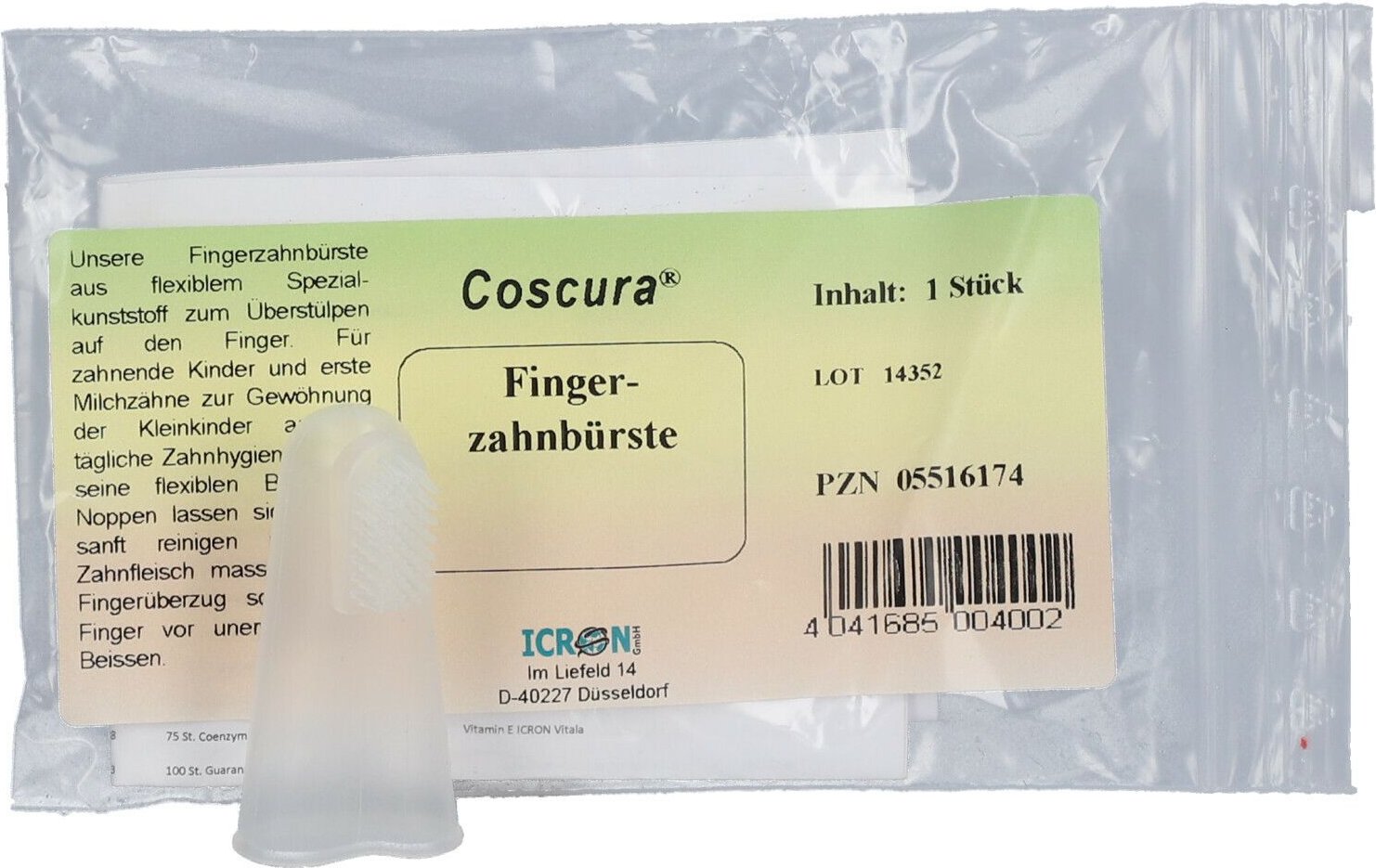 Fingerzahnbürste Coscura 1 St Zahnbürste