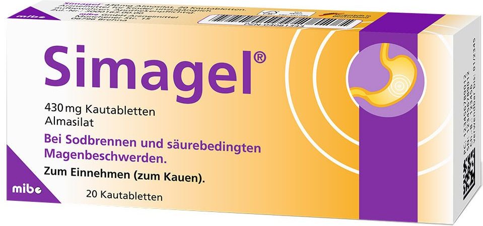 Simagel Kautabletten 20 St