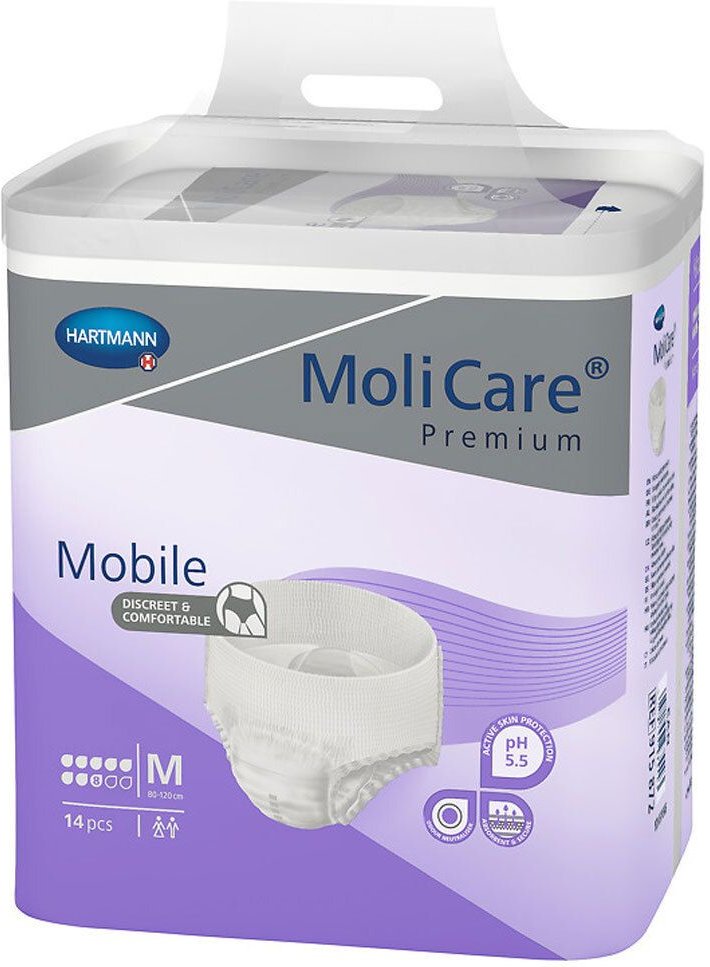 Molicare Premium Mobile 8 Tropfen Gr.M 14 St Einweghosen