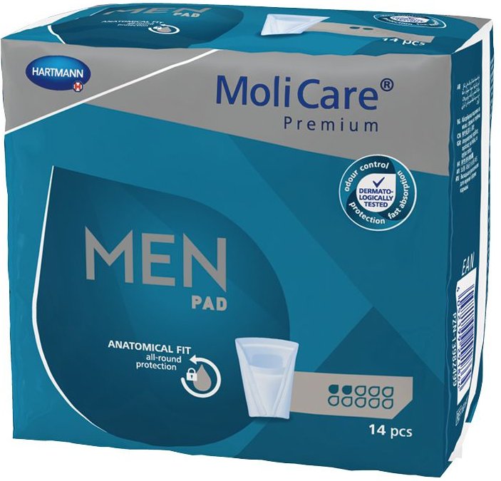 Molicare Premium MEN Pad 2 Tropfen 14 St Einlagen