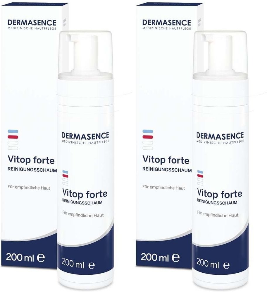 Dermasence Vitop forte Reinigungsschaum 2x 2x200 ml Schaum