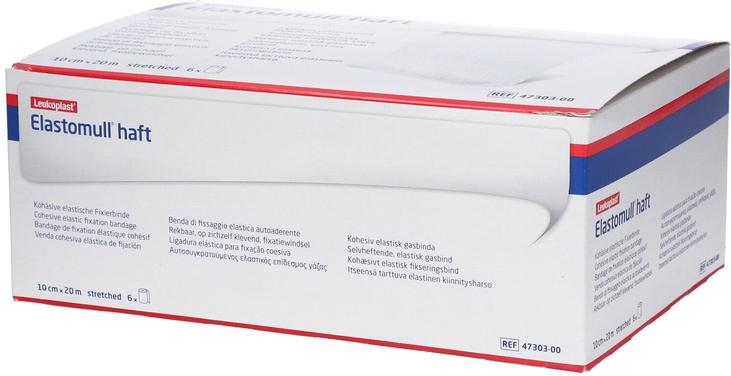 Elastomull haft 10 cmx20 m Fixierbinde 6 St Binden