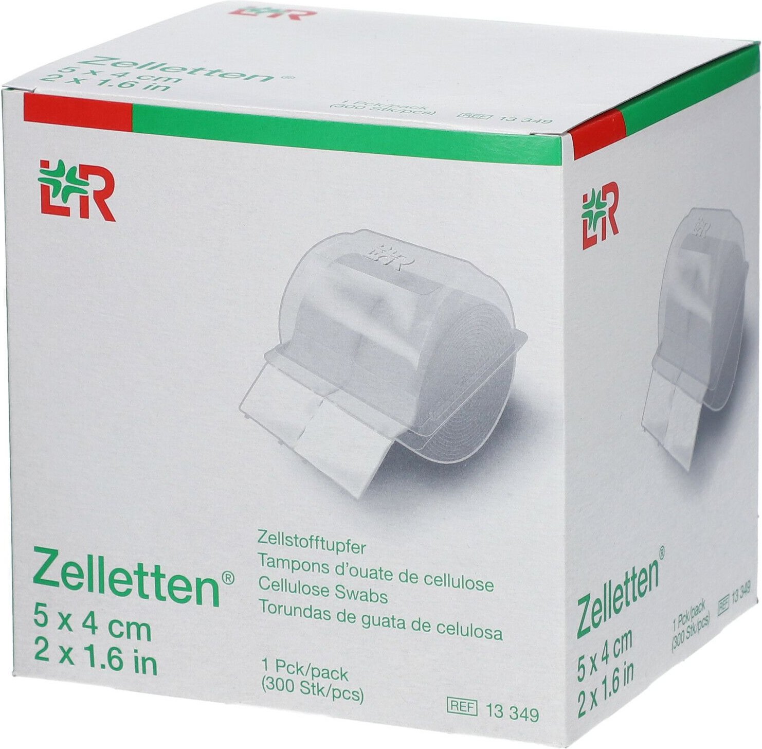 Zelletten Tupfer 4x5 cm unsteril Rolle