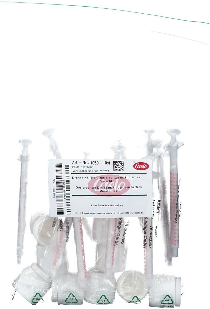 Dronabinol Trpf.Dosierspritze m.kinderg.Verschl. 10 St Spritzen