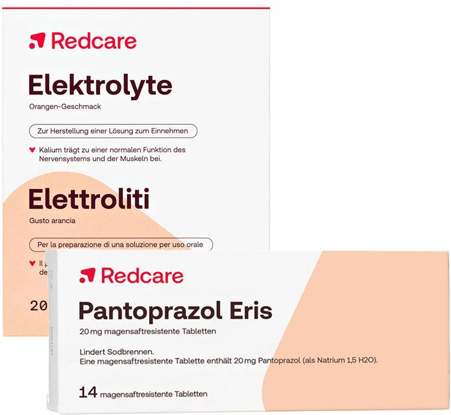 Redcare Pantoprazol Eris + Elektrolyte 14+20 St Set