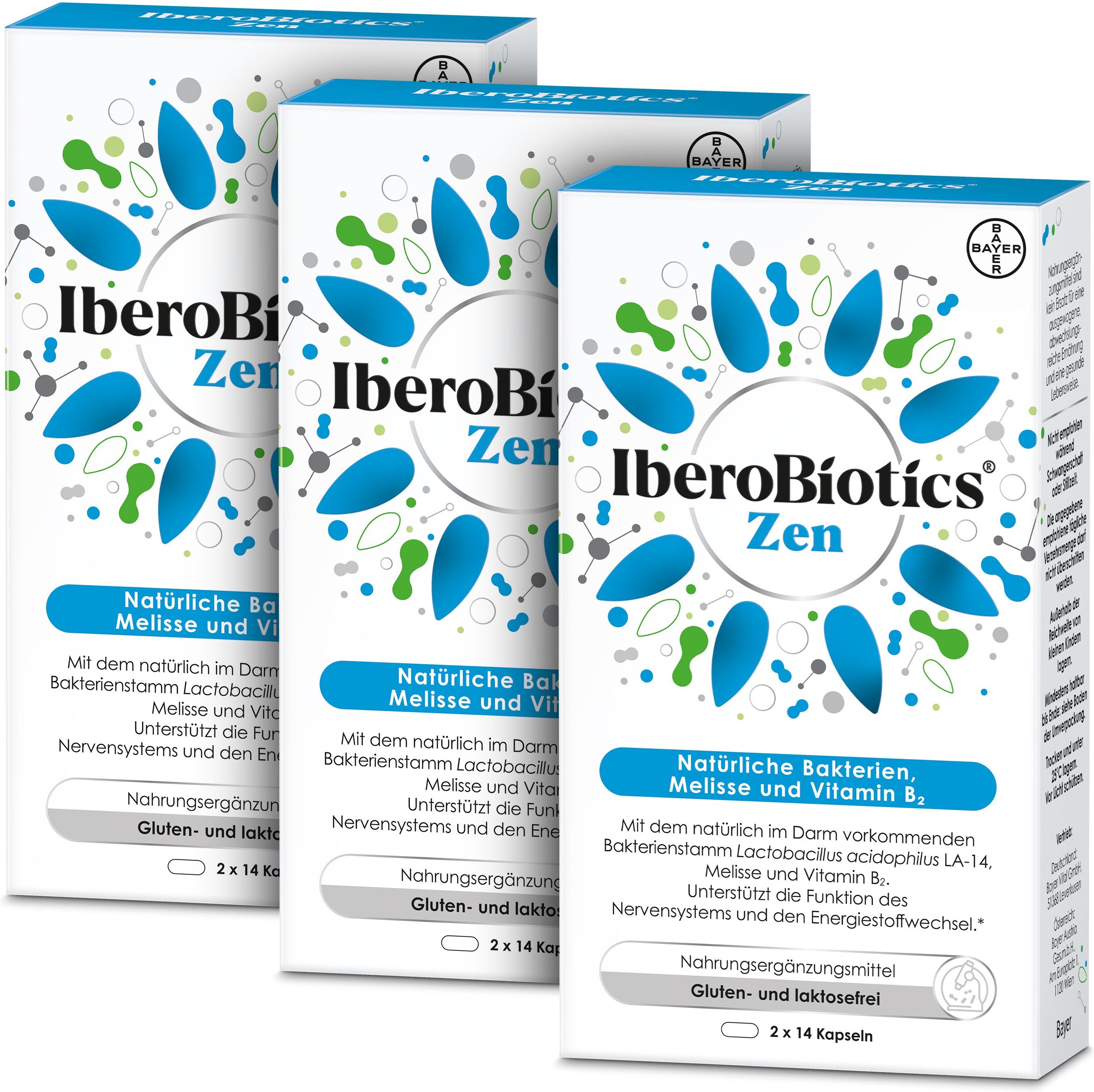 Thumbnail - IberoBiotics Zen 3er-Pack 3x2x14 St Kapseln