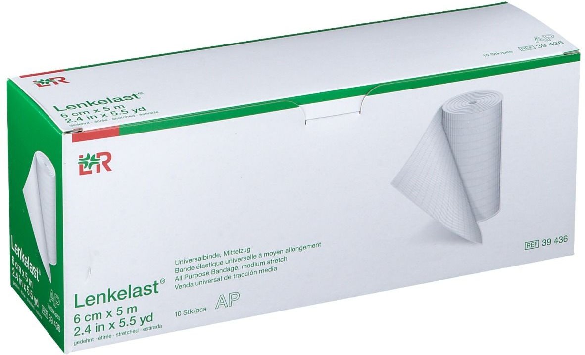 Lenkelast Universalbinde 6 cmx5 m o.Zellglas 10 St Binden