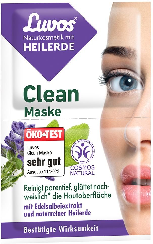 Luvos Heilerde Clean-Maske Naturkosmetik 2x7,5 ml Gesichtsmaske
