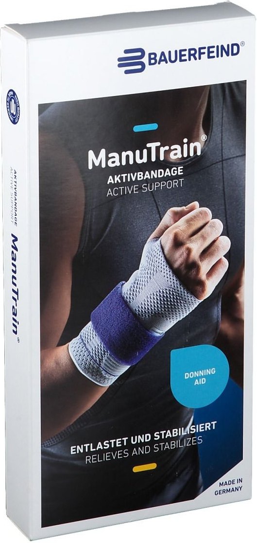 Manutrain Handgelenkbandage links Gr.4 titan 1 St Bandage(s)