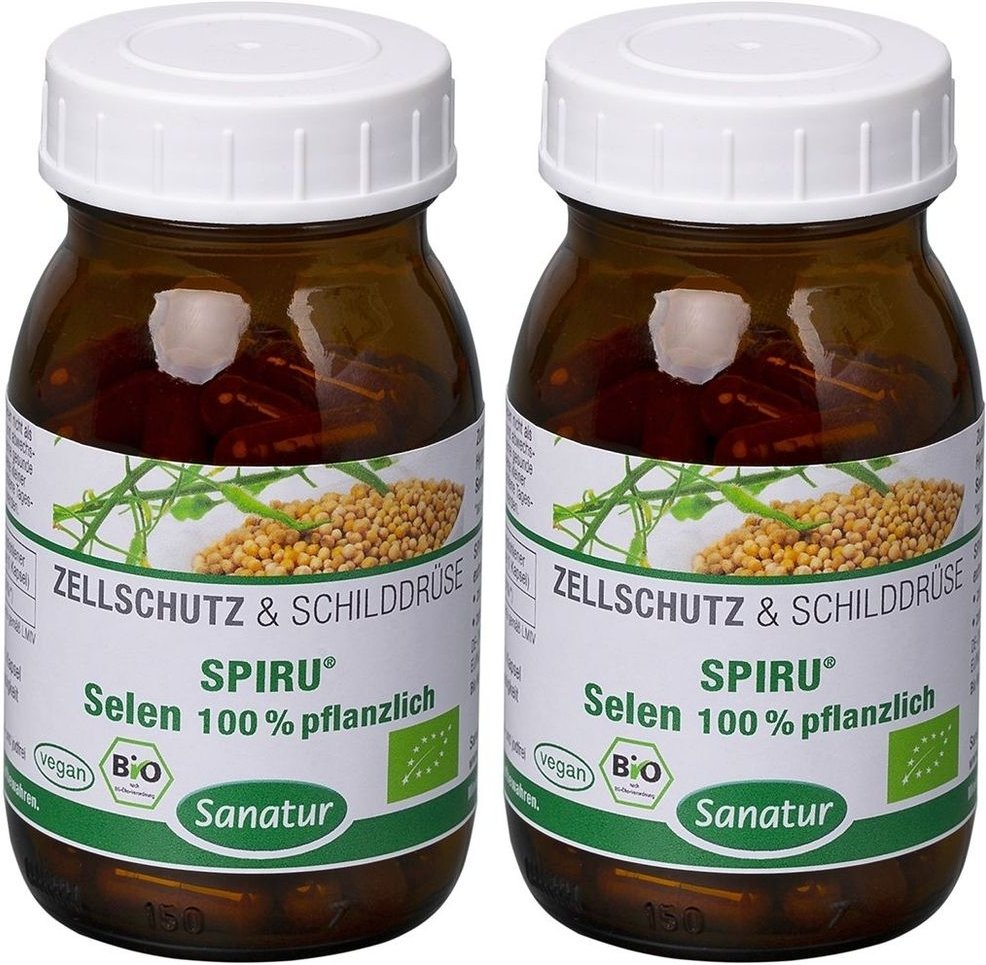 Selen 100% pflanzlich Spiru Bio Kapseln 2x 2x90 St