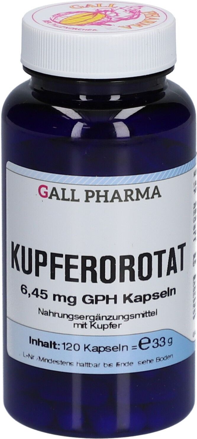 Kupferorotat 6,45 mg GPH Kapseln 120 St