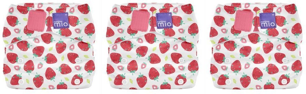 Bambino Mio, miosolo classic All-in-One Stoffwindel, Erfrischende Erdbeere x3 3x1 St Windeln