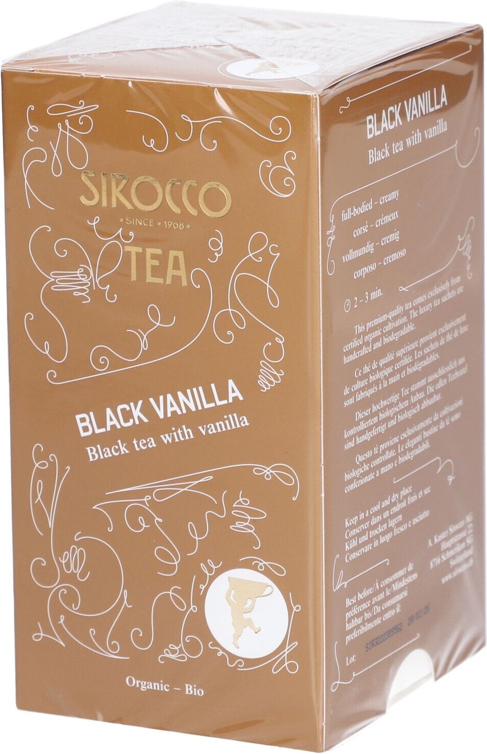 Sirocco Teebeutel Black Vanilla 20 Stk Bio St Tee