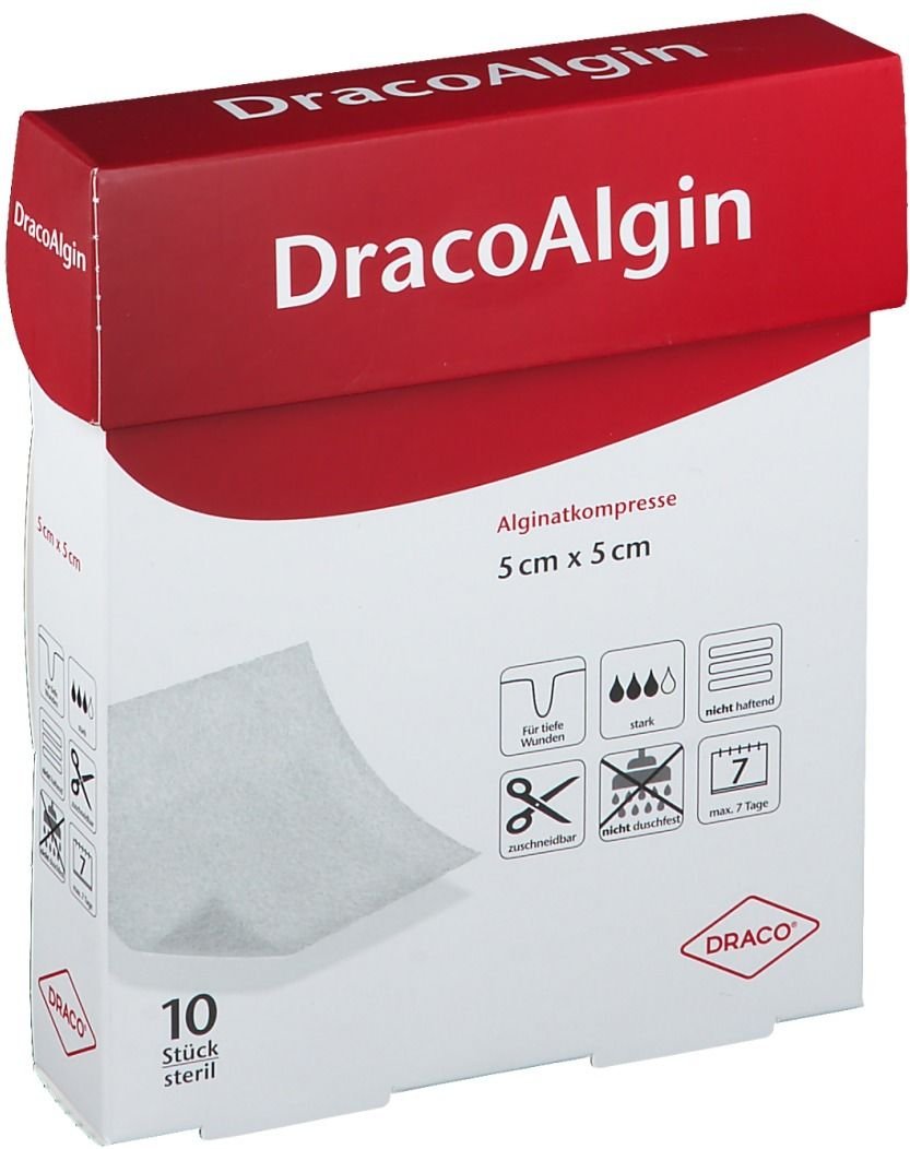 Dracoalgin 5x5 cm Alginatkompresse