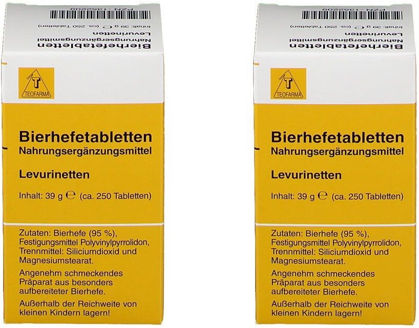 Bierhefe Tabletten Levurinetten 2x 2x250 St