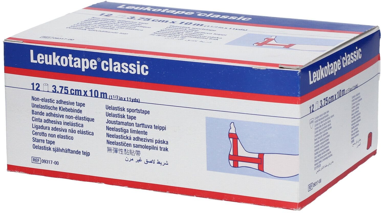 Leukotape Classic 3,75 cmx10 m rot 12 St Binden