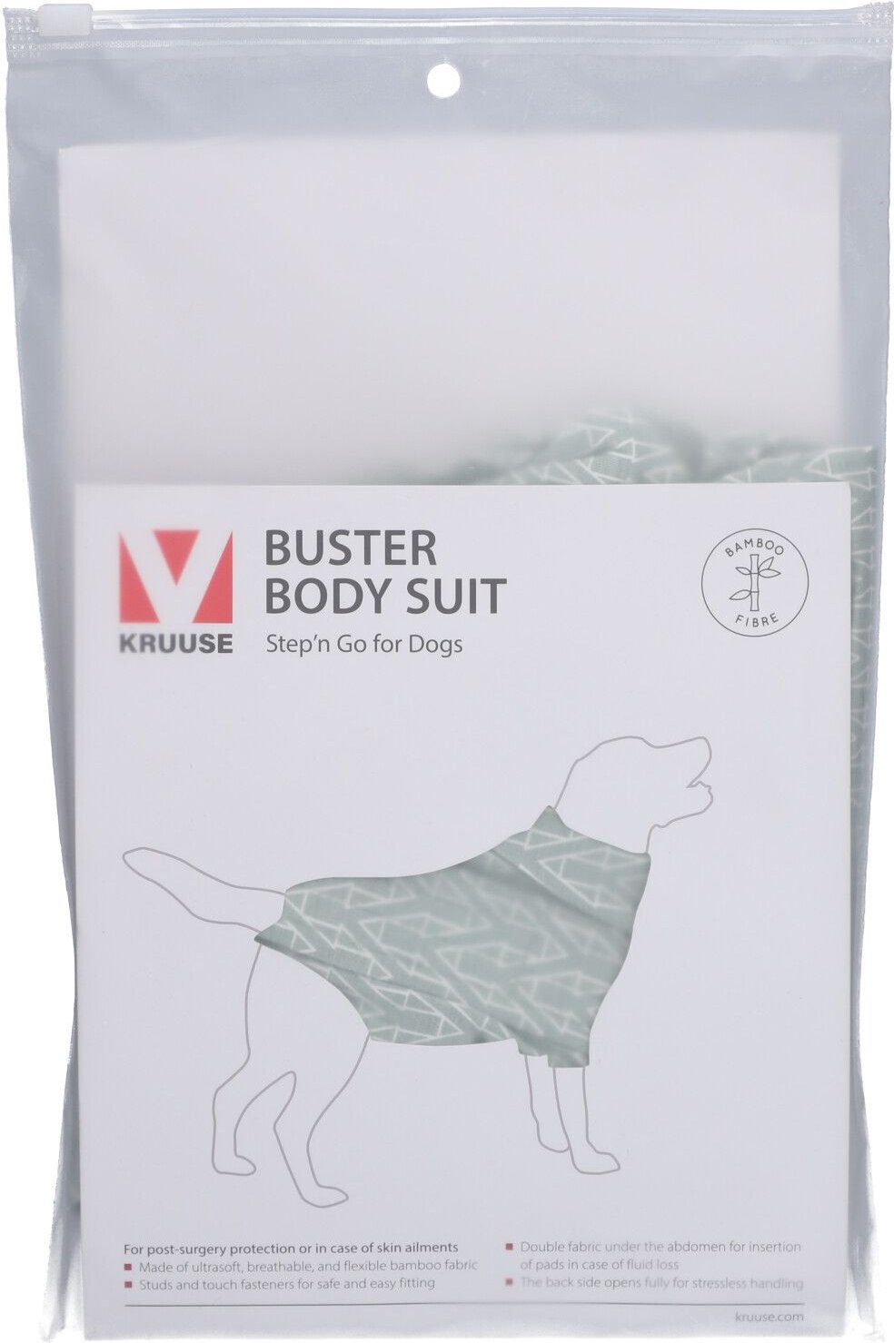 Buster Body Suit Stepn Go S dusty green f.Hunde 1 St Sonstige