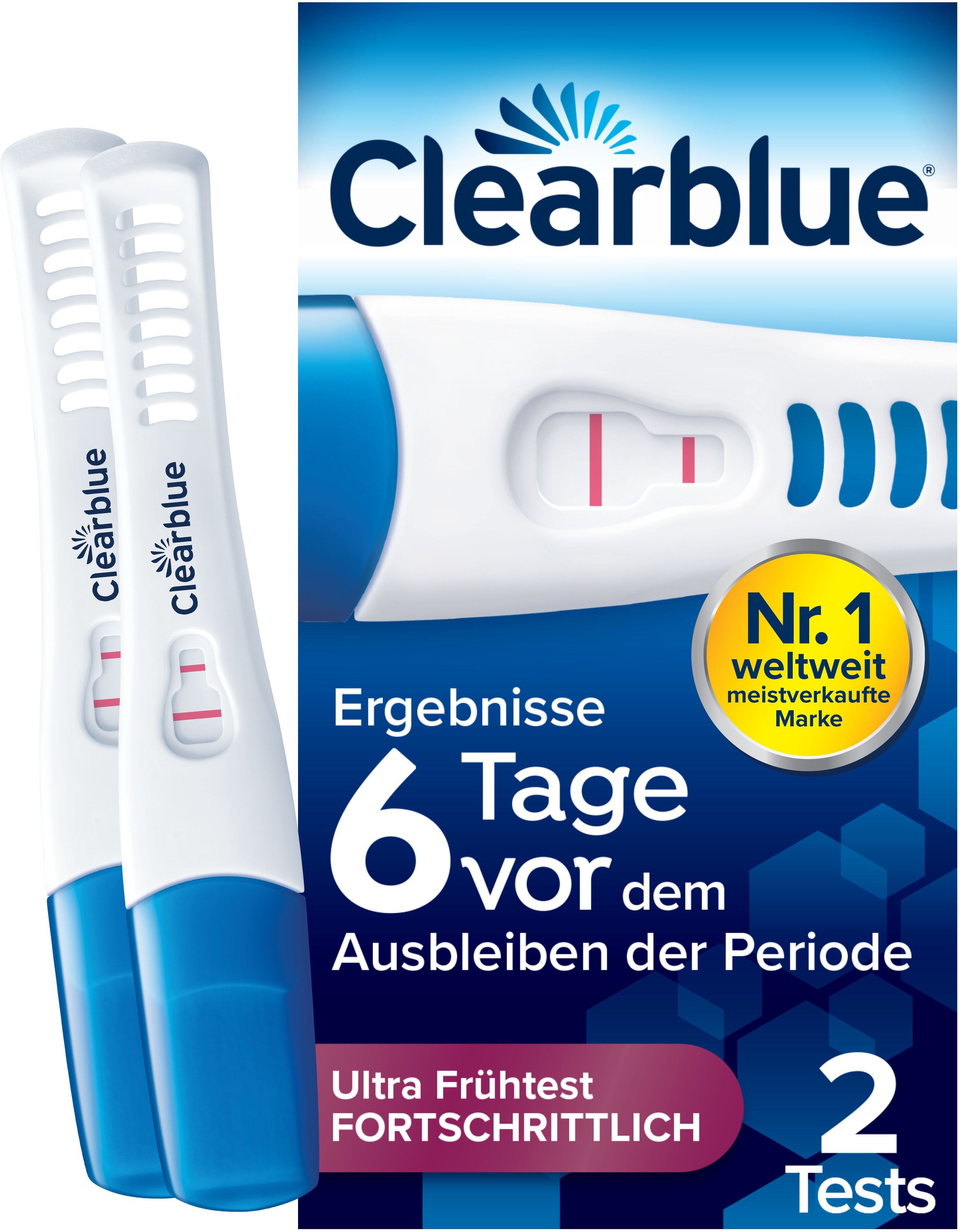Clearblue Schwangerschaftst.6 Tage vor 2 Hormone St Test