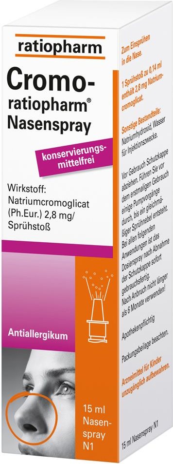 Cromo-Ratiopharm Nasenspray konservierungsfrei 15 ml Nasendosierspray