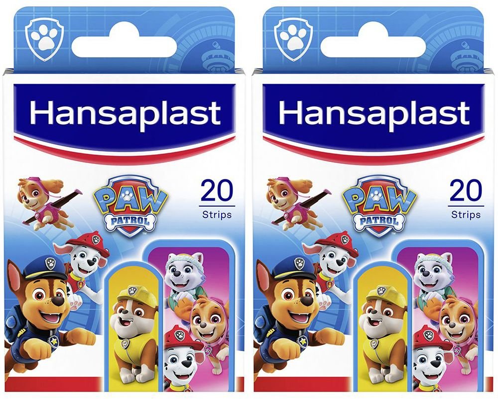2x Hansaplast Kinder Pflasterstrips Paw Patrol 2x20 St Pflaster