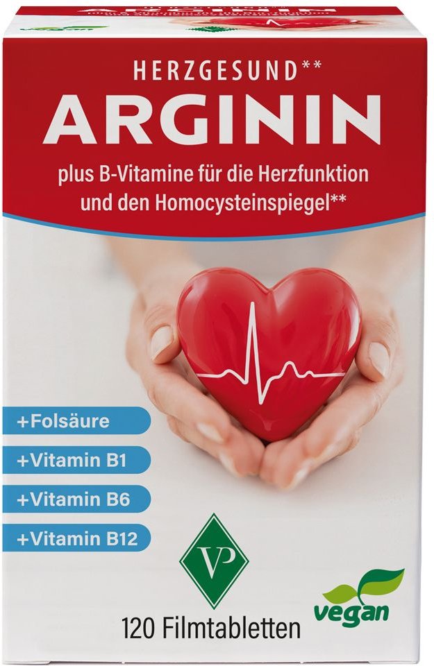 Arginin HERZGESUND+Vit.B1+B6+B12+Folsäure Filmtab. 120 St Filmtabletten