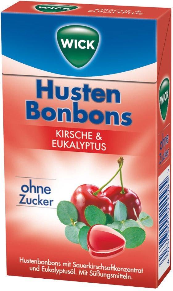 Wick Wildkirsche & Eukalyptus Bonb.o.Zucker Clickb 46 g Bonbons