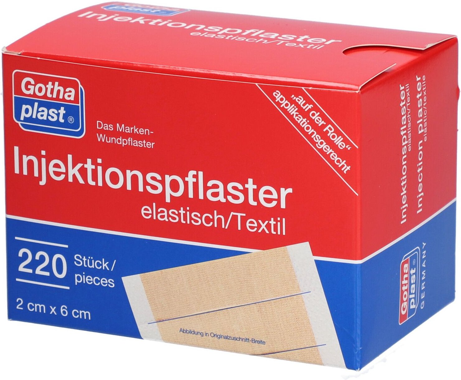 Gothaplast Injektionspfl.2x6 cm 220 St Pflaster