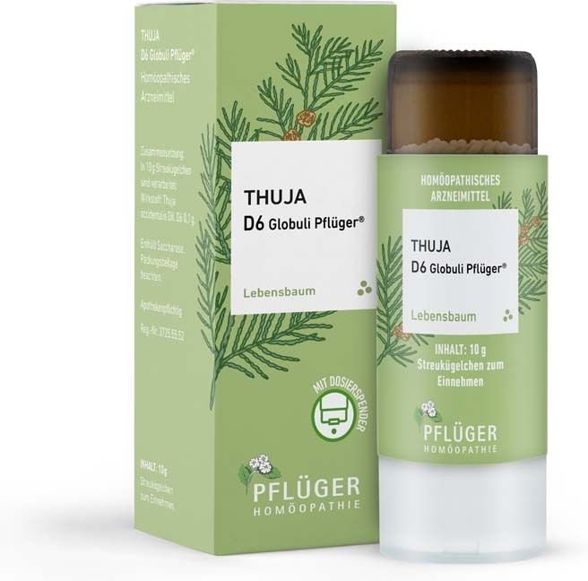 Thuja D6 Globuli Pflüger Dosierspender
