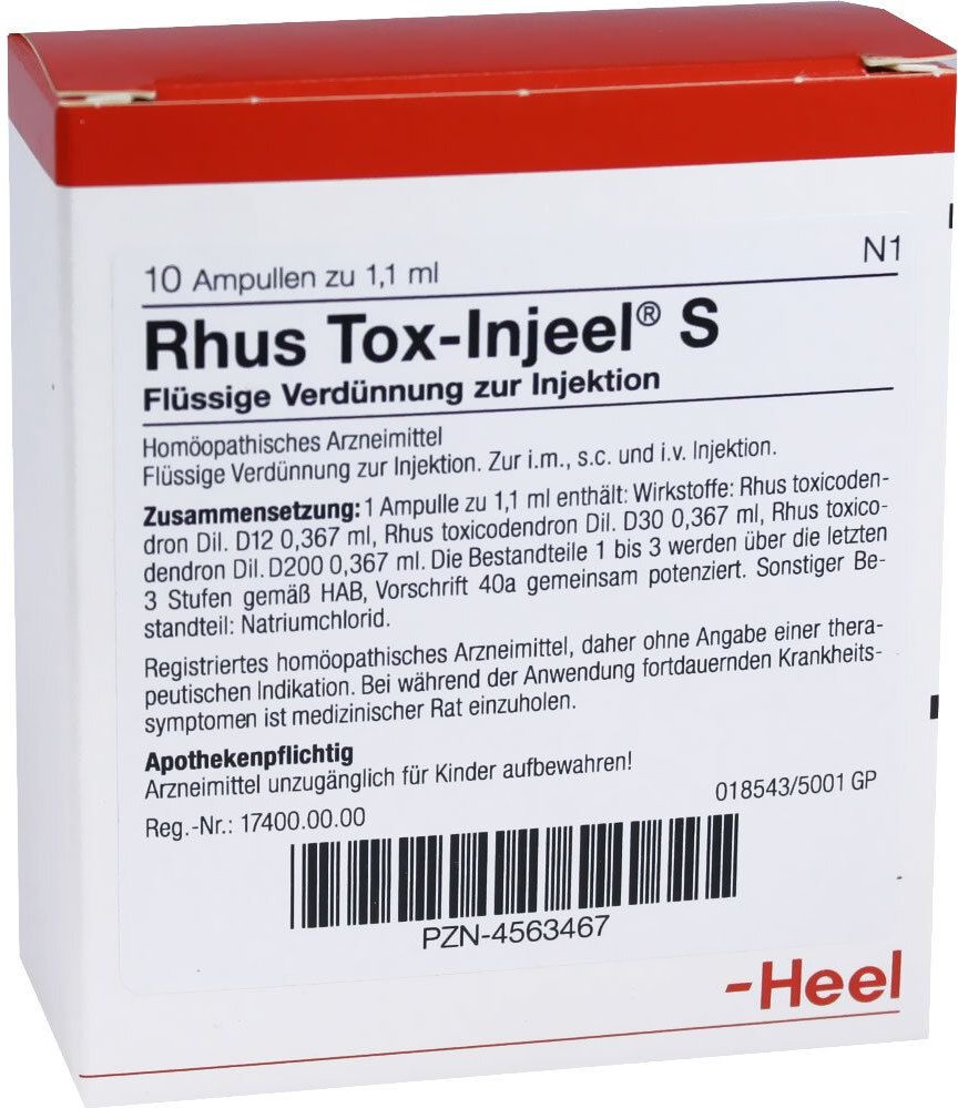 Thumbnail - Rhus TOX Injeel S Ampullen 10 St