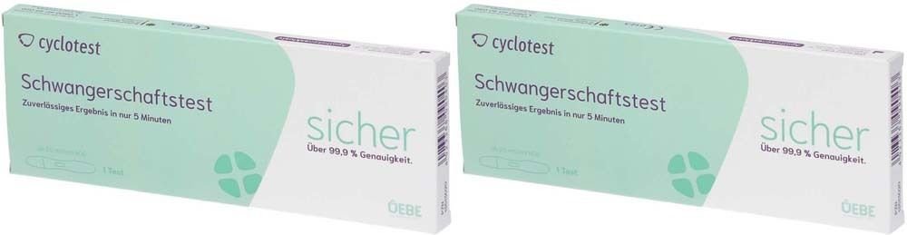 Thumbnail - Cyclotest Schwanger 25Mlu x2 2x1 St Test