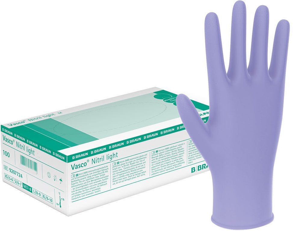 Vasco Nitril light Untersuchungshandschuhe S 100 St Handschuhe