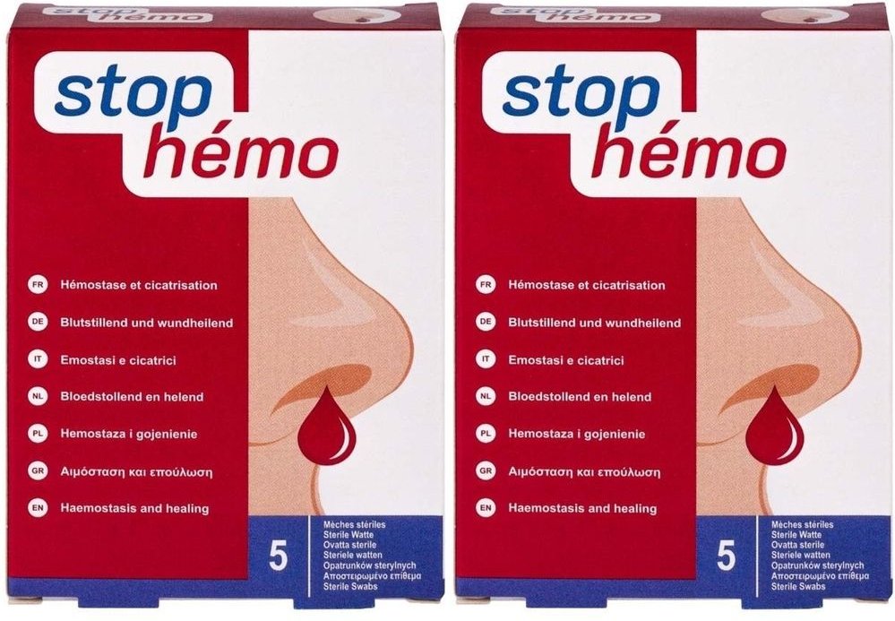 Stop Hemo blutstillende Watte 2x 2x5 St